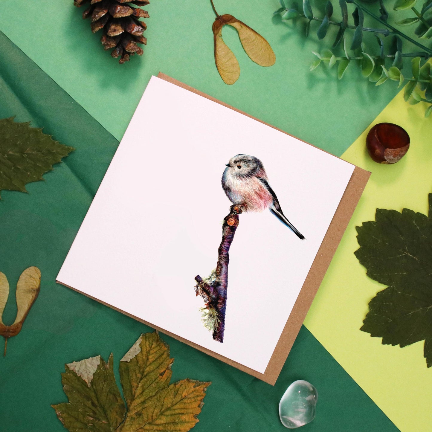 Long Tailed Tit Card