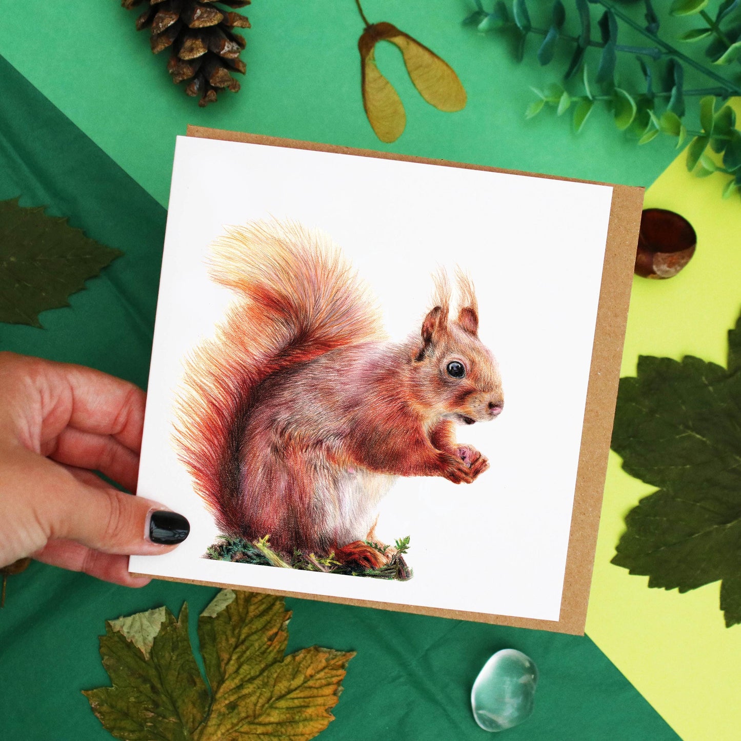 Red Squirrel Card