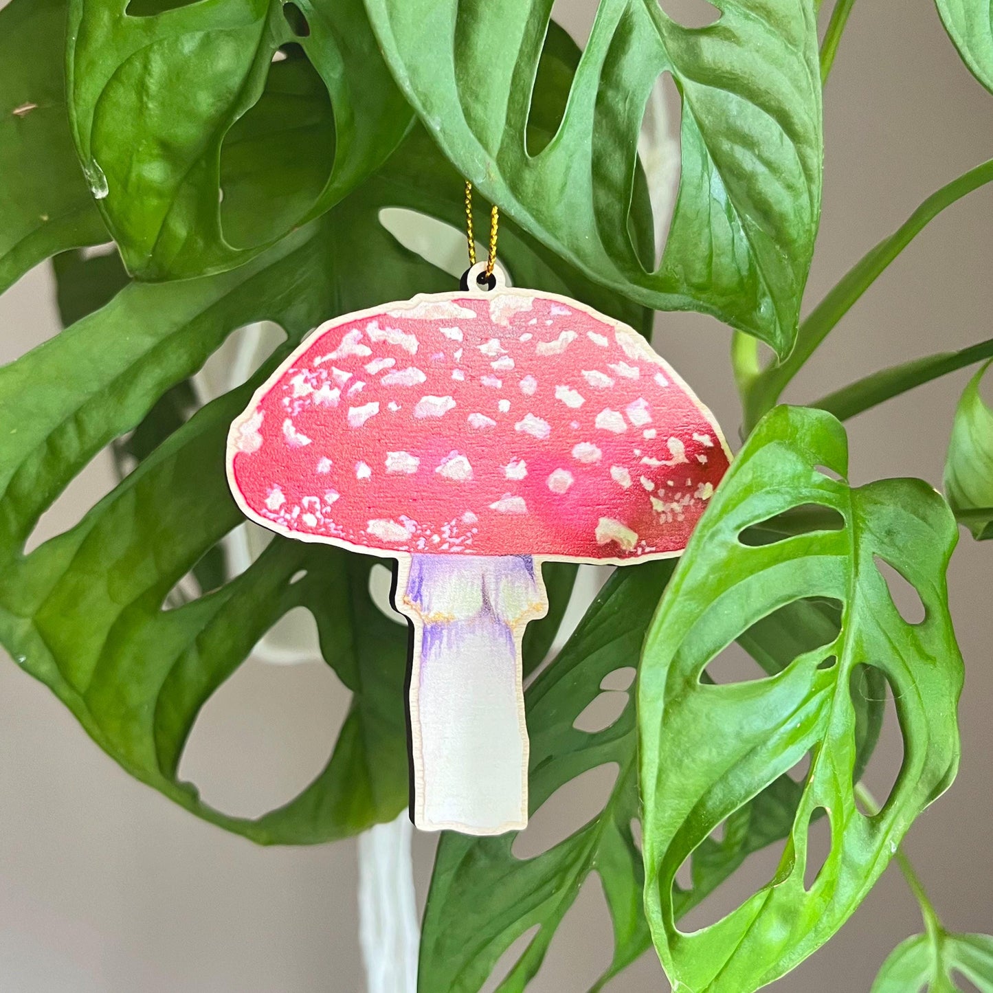 Fly Agaric Wooden Christmas Decoration / Festive Mushroom / Fungi Lover
