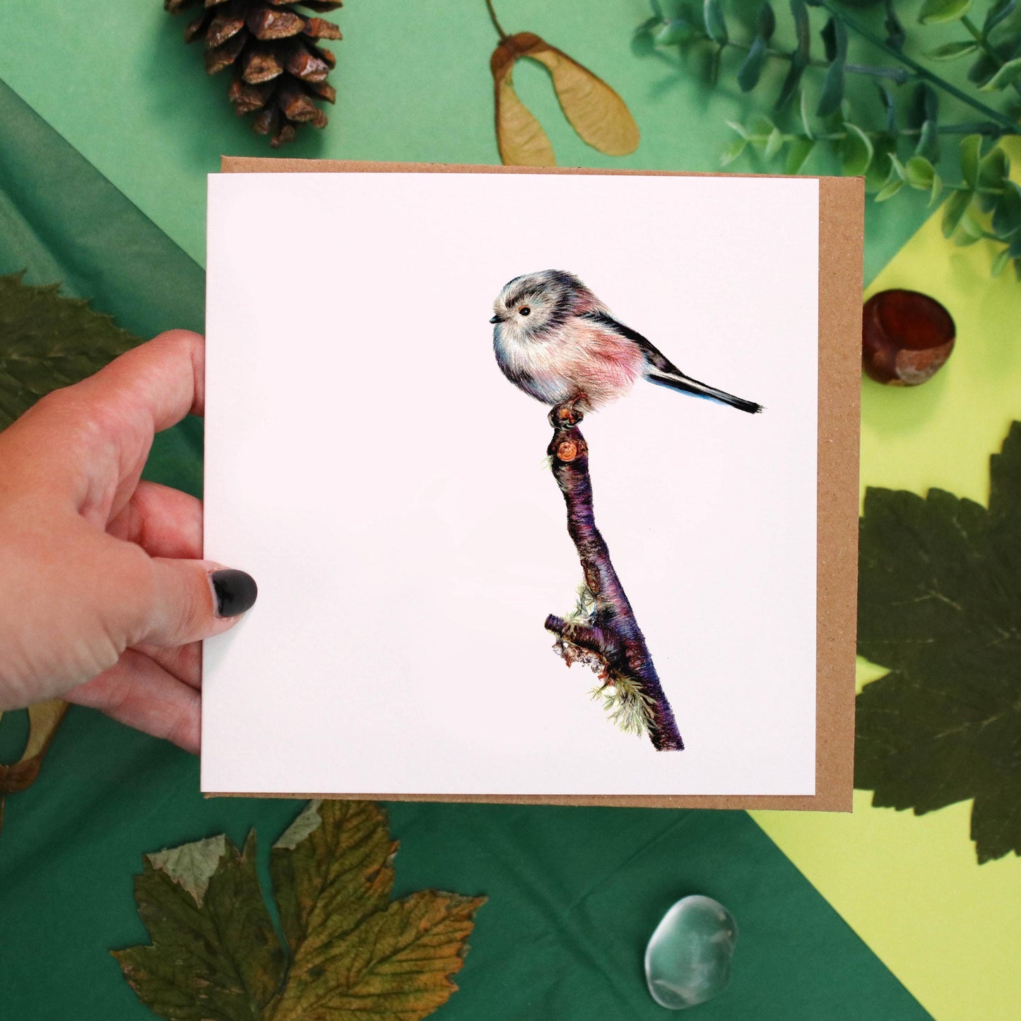 Long Tailed Tit Card