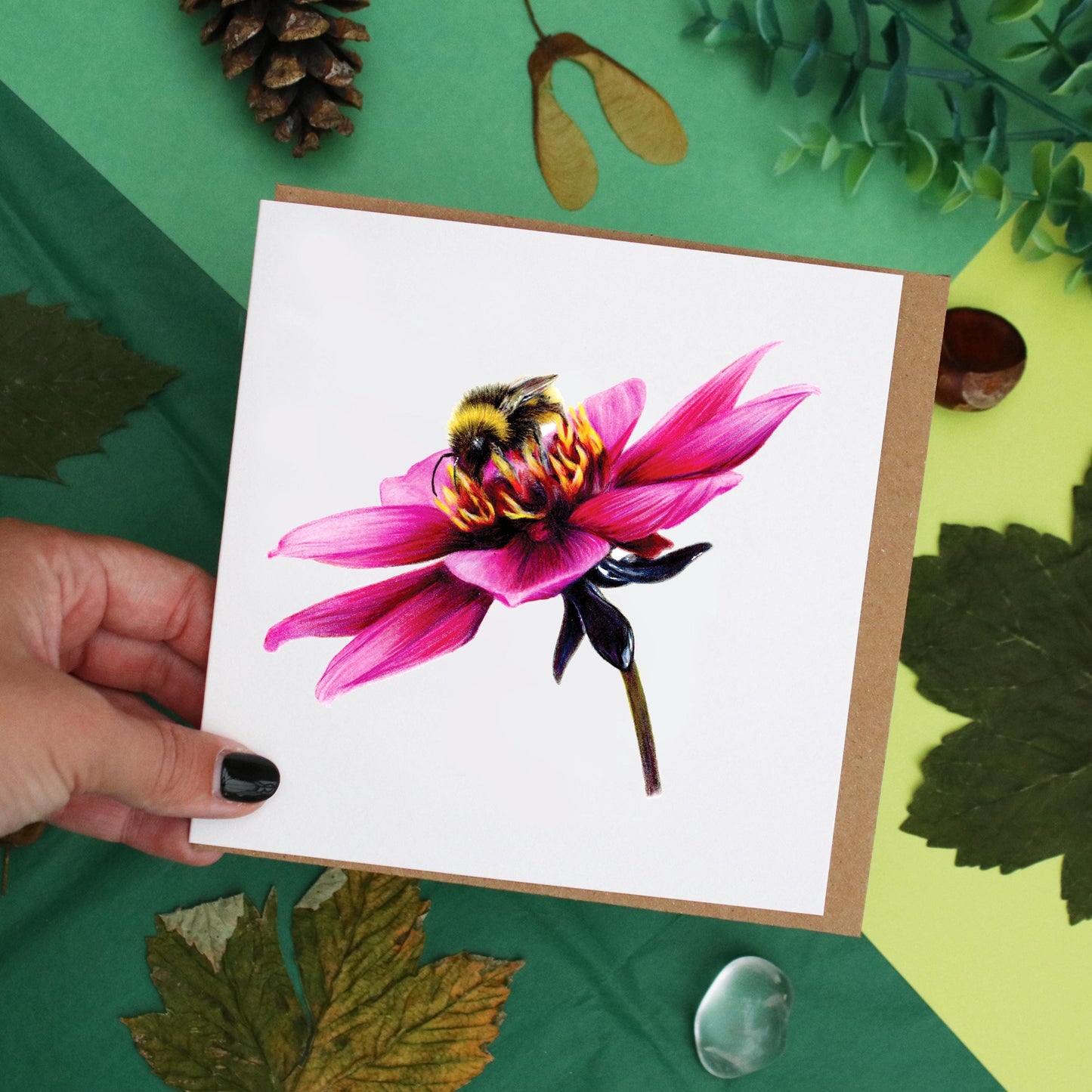Bee & Dahlia Card