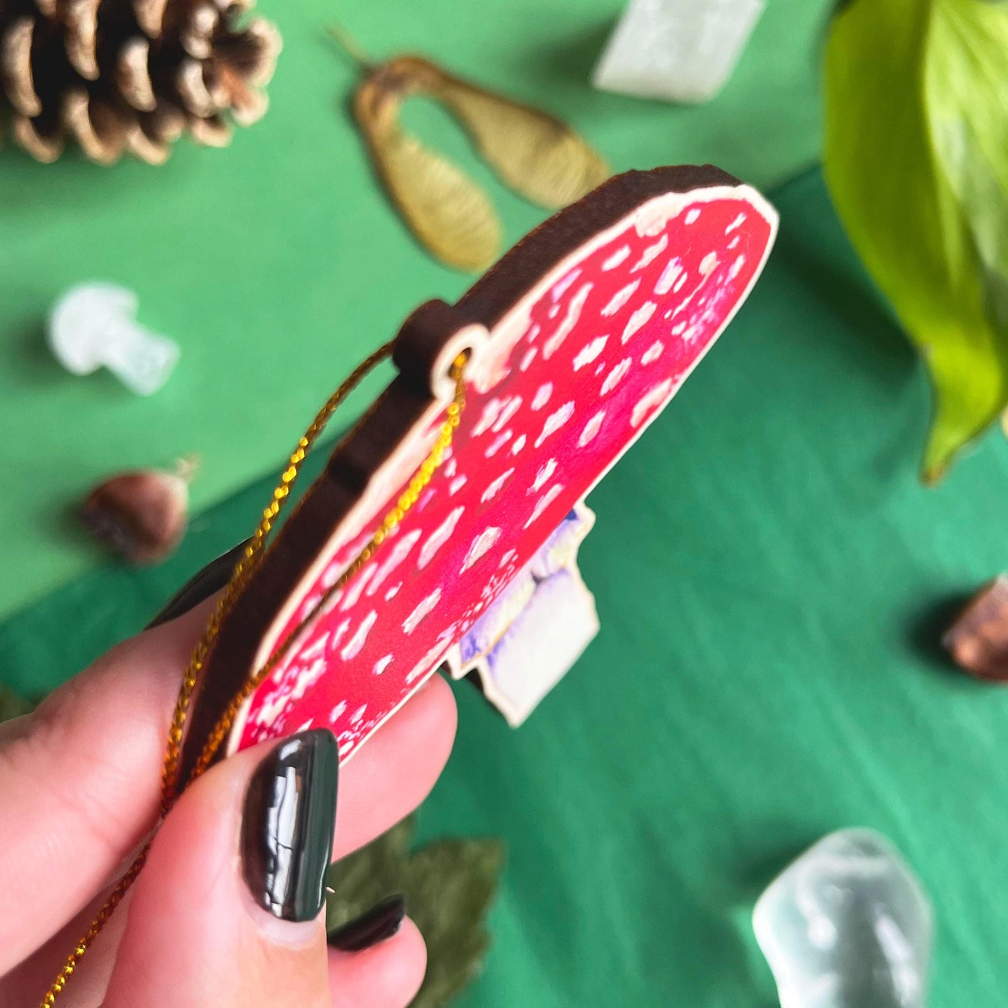 Fly Agaric Wooden Christmas Decoration / Festive Mushroom / Fungi Lover