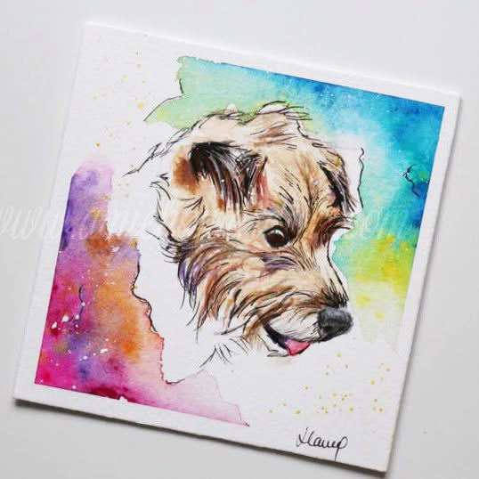 Mini Watercolour Portrait