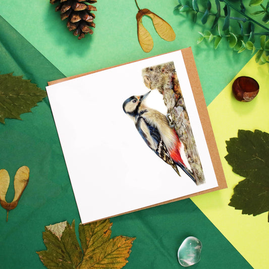 Greater Spotted Woodpecker Card
