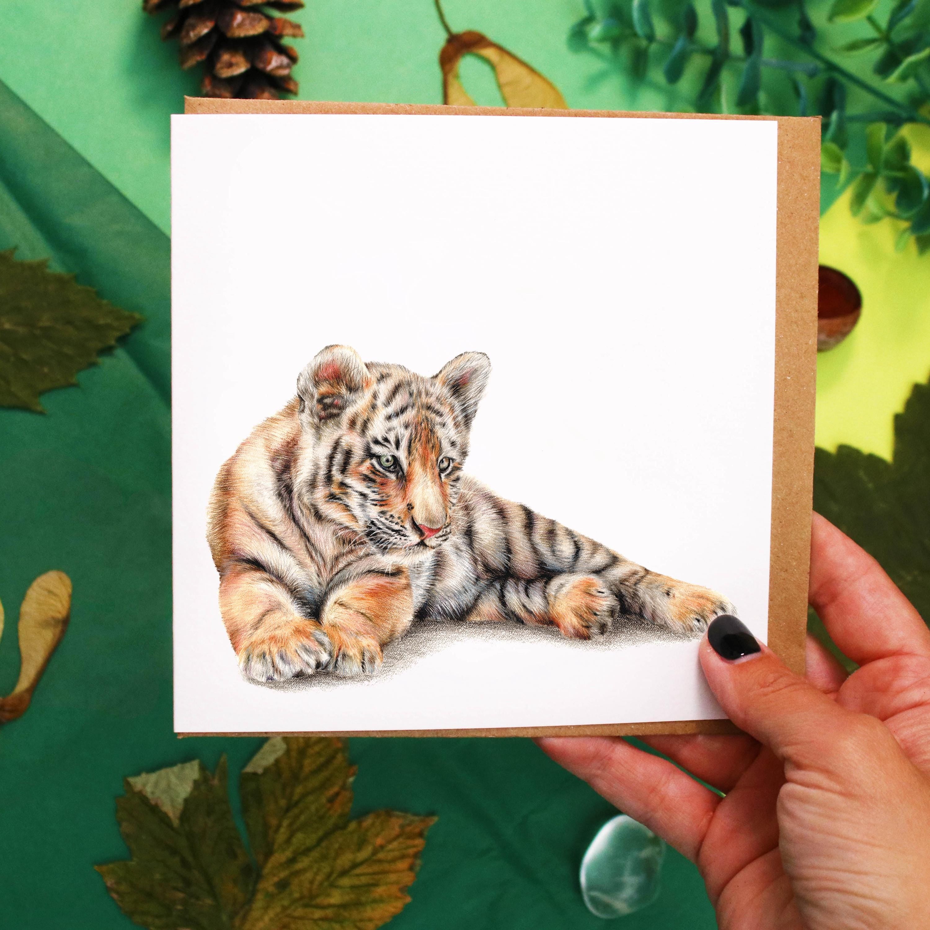 Tiger Cub Card – Amie Howard Art